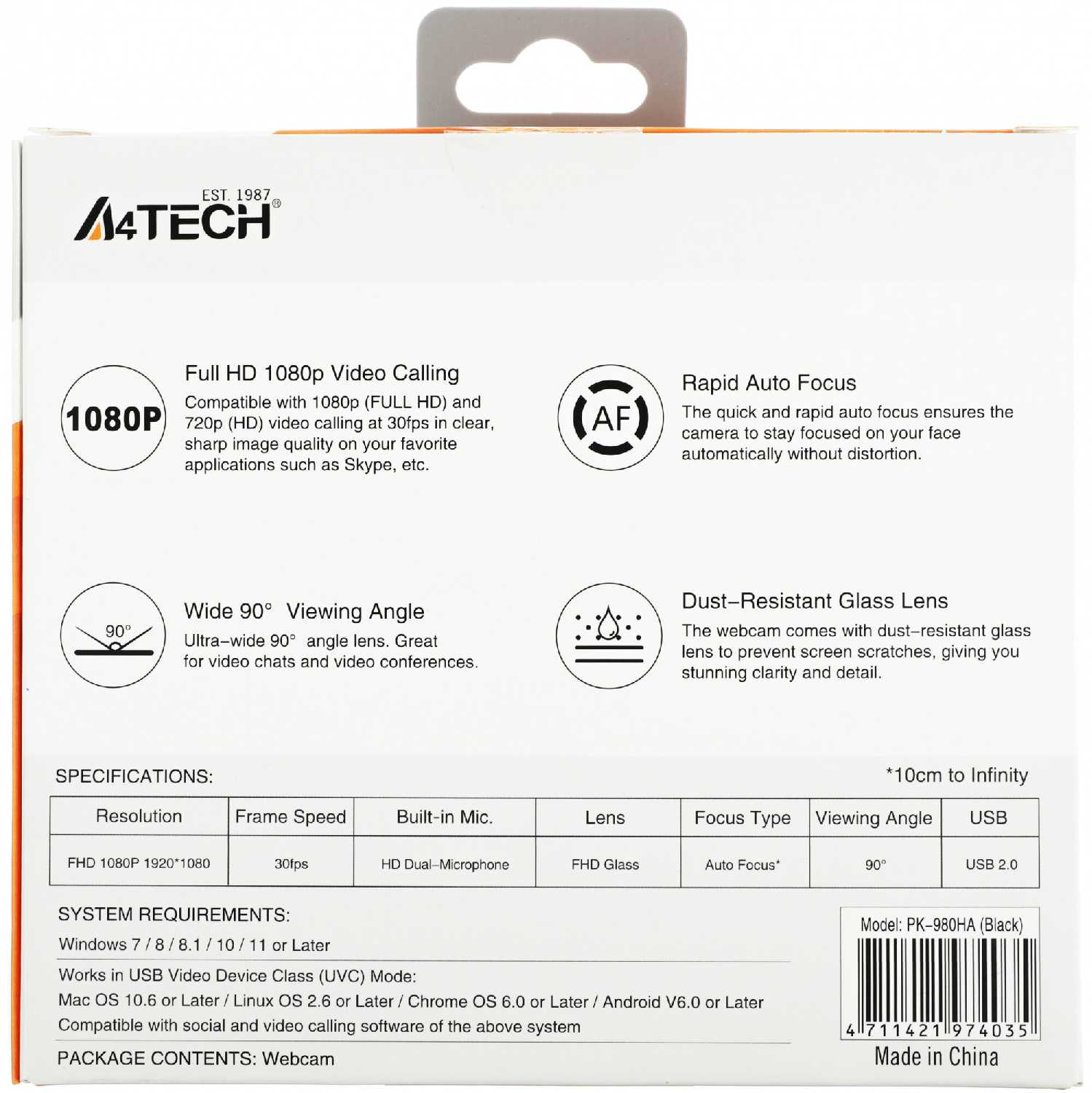 Камера Web A4Tech PK-980HA фотография 12