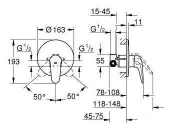 Смеситель Grohe 23725003 фотография 1