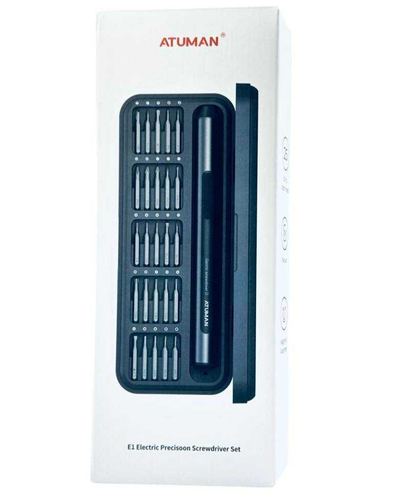 Электрическая отвертка Xiaomi DUKA Atuman Е1 Electric Precisoon Screwdriver Set (25 бит) фотография 22