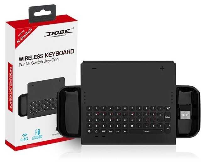 Dobe Беспроводная клавиатура с держателем для контроллеров Joy-Con (TNS-1702)
