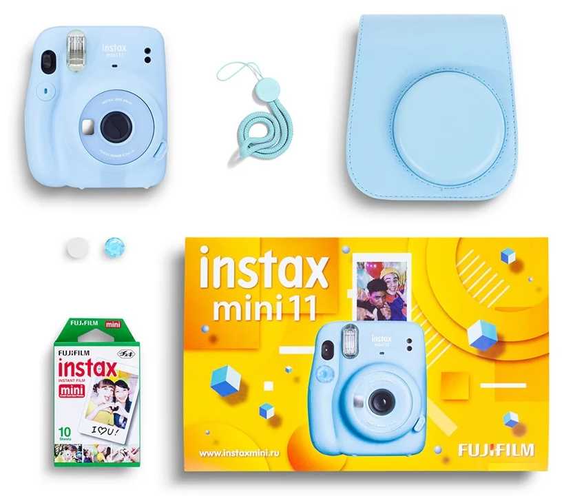 Фотоаппарат моментальной печати Fujifilm Instax Mini 11 Geometric Set с чехлом фотография 8