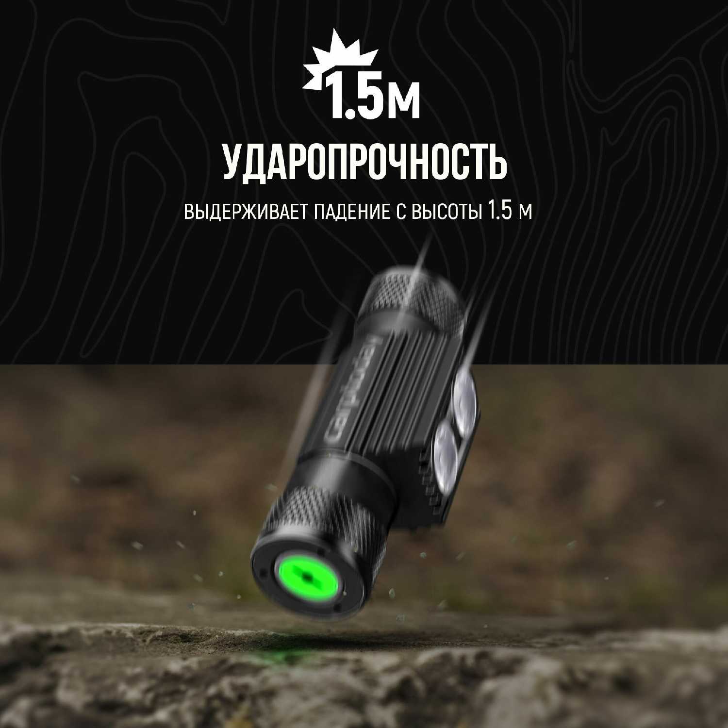 Рыболовный налобный фонарь Carptoday Apollo Blue 2 фотография 3