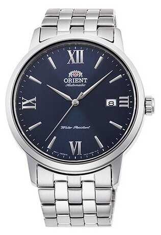 Часы механические Orient RA-AC0F09L соврем. муж, мет. бр-т,50m, DATE