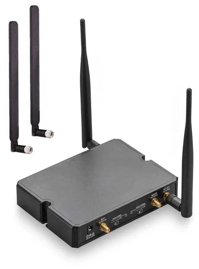 Wi-Fi роутер KROKS Rt-Cse e6 (SMA-female), 4 антенны в комплекте