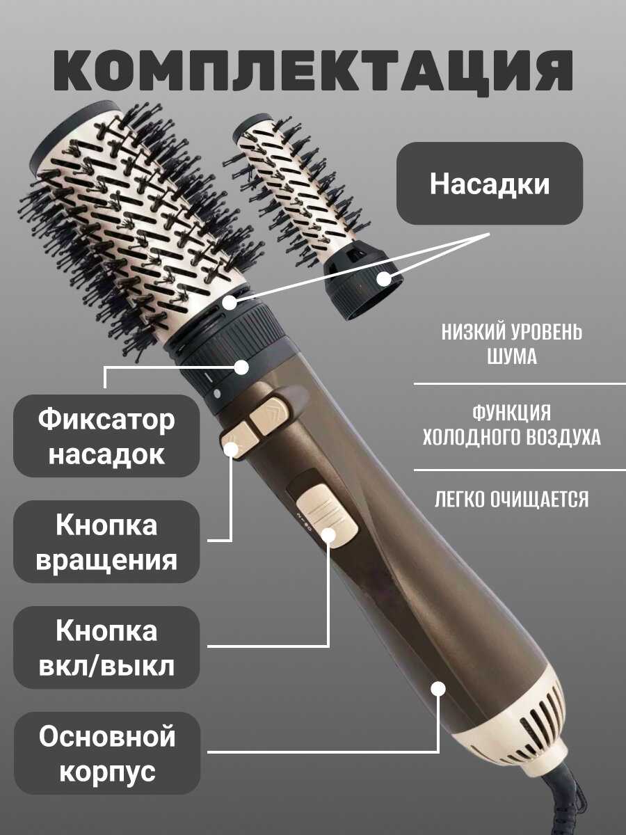 Фен-щетка профессиональная Фен-щетка профессиональная (2 насадки) фотография 2