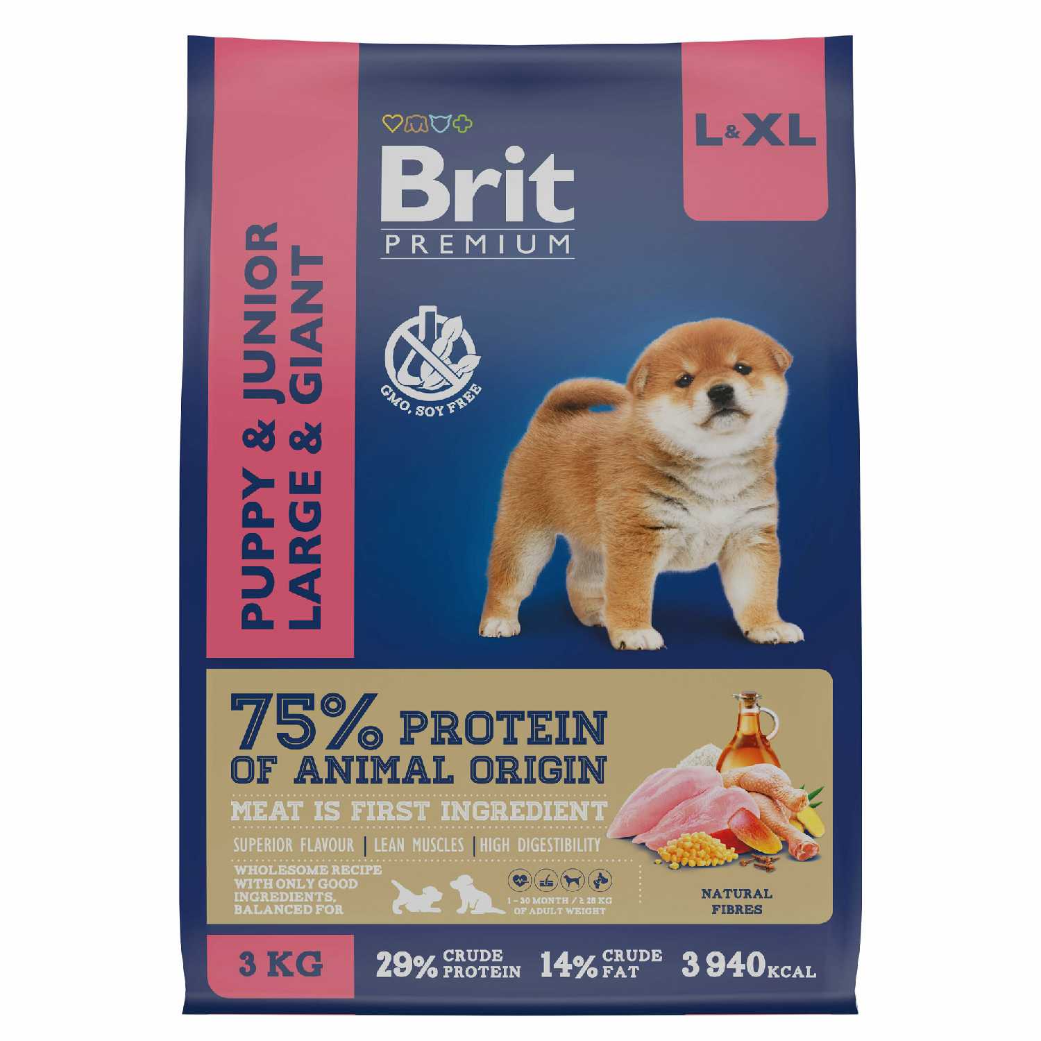 Корм для щенков и молодых собак Brit Premium (курица) фотография 18