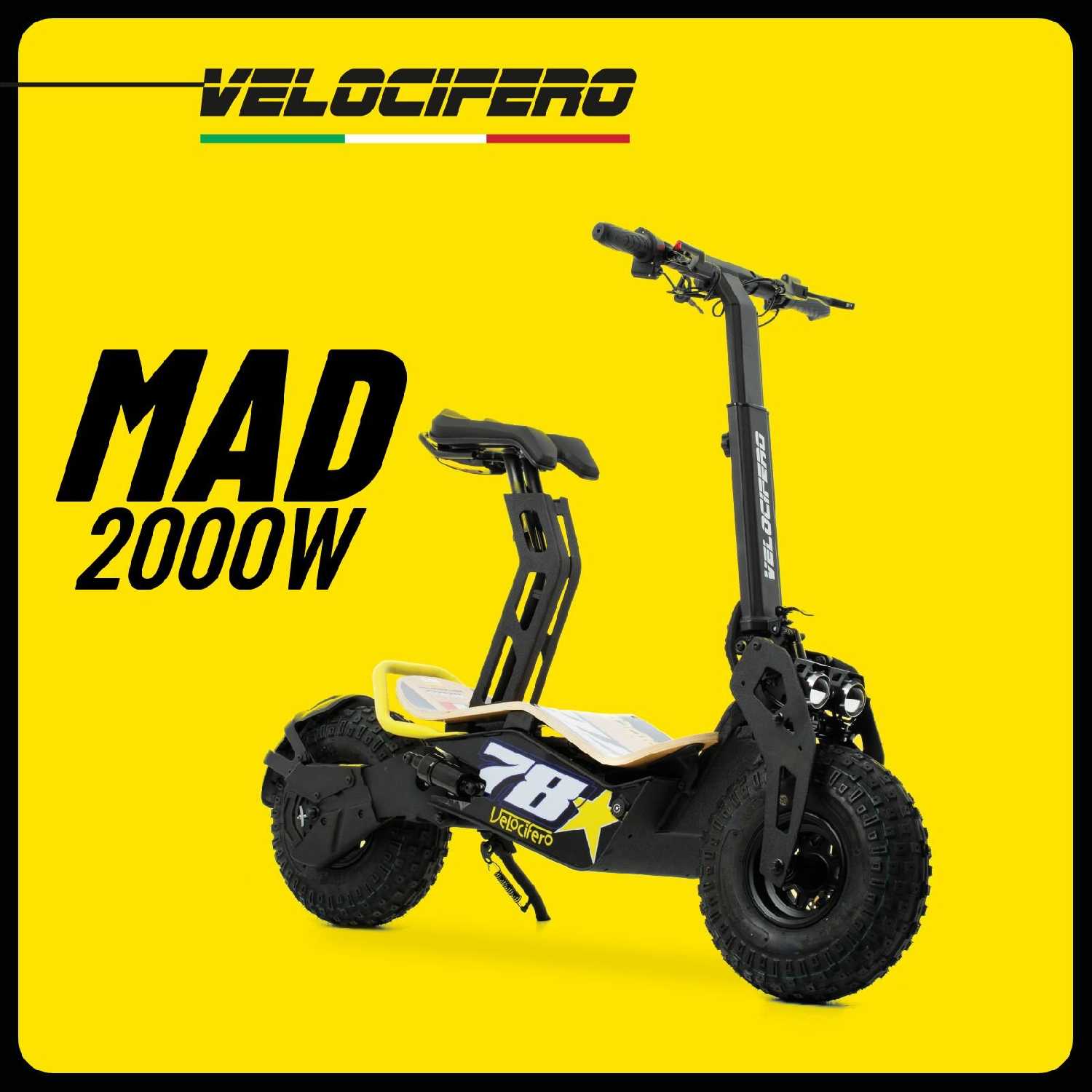 Электросамокат Velocifero MAD 2000W