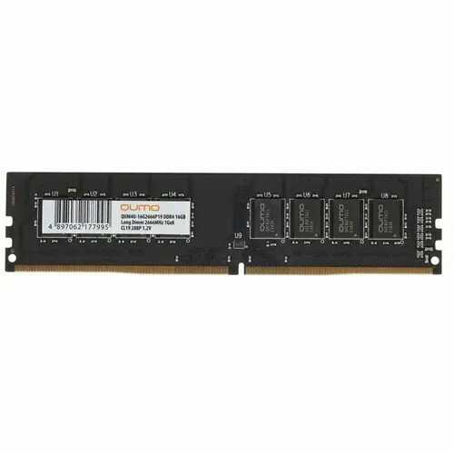 Оперативная память Qumo 16 ГБ DDR4 DIMM (QUM4U-16G2666P19) фотография 1