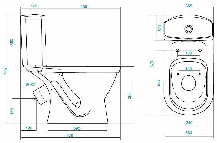Унитаз с бачком напольный Santek Алькор 1WH302140 с косым выпуском фотография 1
