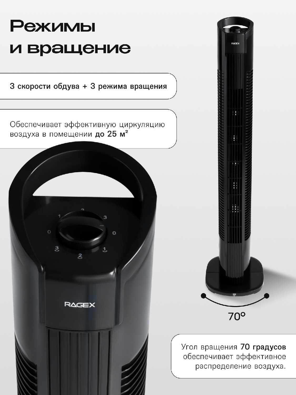 Колонный напольный вентилятор фотография 11