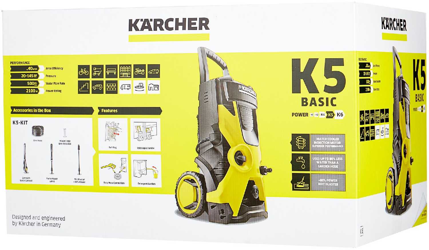 Мойка высокого давления KARCHER K 5 Basic (1.180-580.0) фотография 2