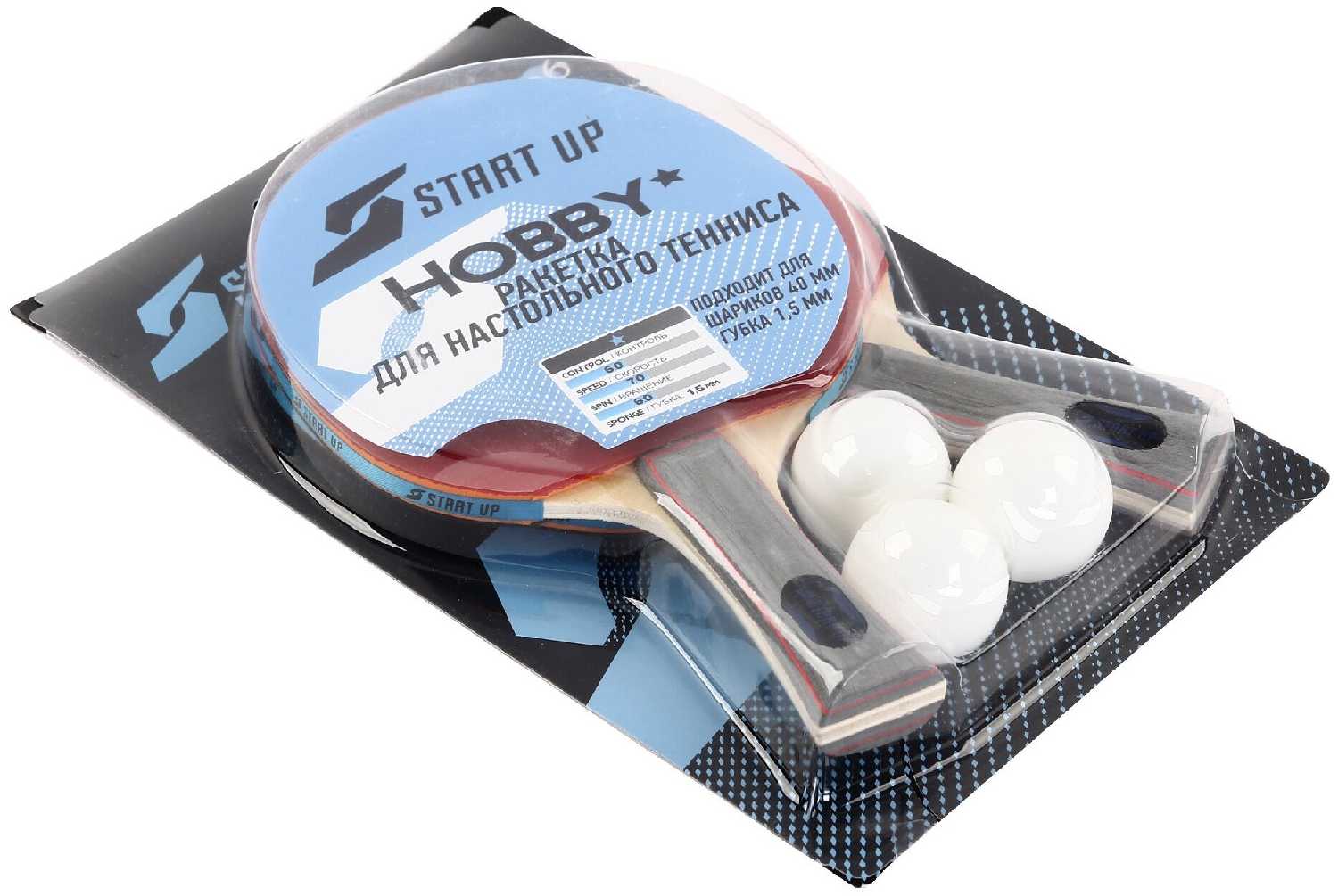 Ракетки для настольного тенниса START UP BR-06/1 star фотография 1