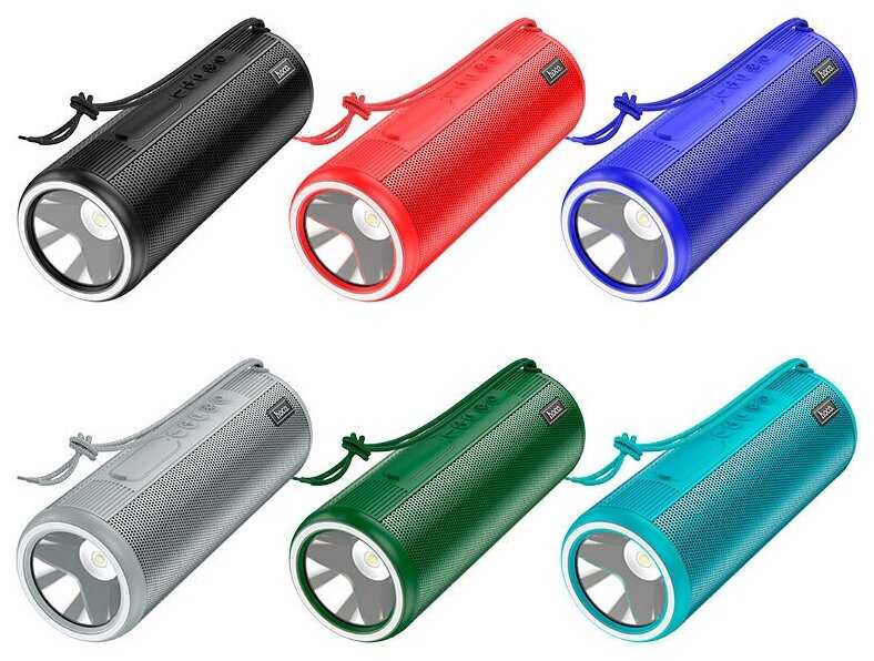 HOCO / Колонка Блютуз с фонариком черная / 1200mAh HC11 Bora sports BT фотография 5