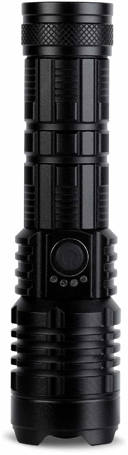 Аккумуляторный светодиодный фонарь Smartbuy CREE XHP-50 18Вт с системой фокусировки луча, черный фотография 2