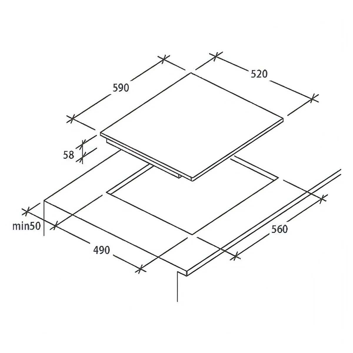 Встраиваемая индукционная панель CI642MCBB фотография 5