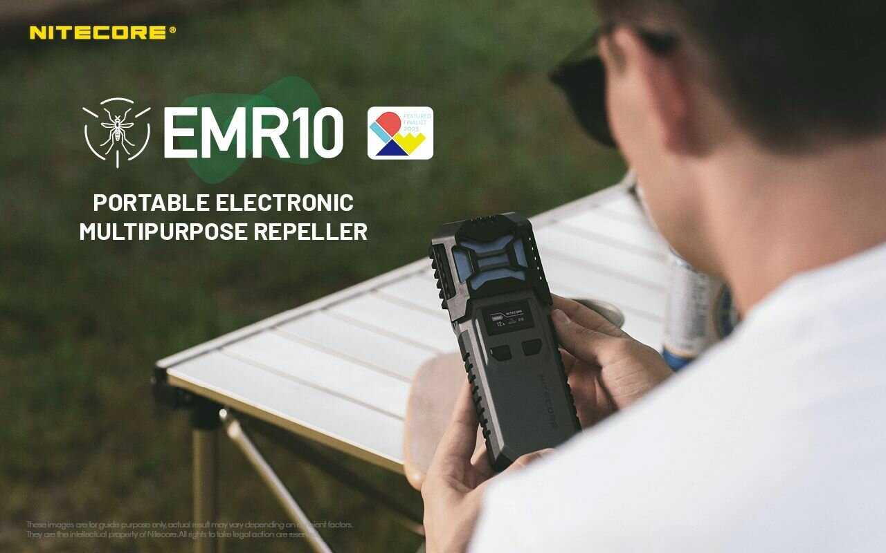 Портативный электронный многоцелевой отпугиватель комаров и мошек NITECORE EMR05-TAK (EMR05-TAK) фотография 11