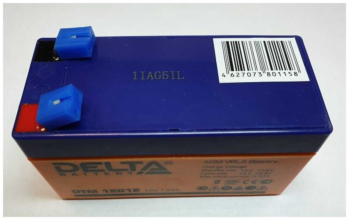 Аккумуляторная батарея DELTA Battery DTM 12012 (12В) фотография 10
