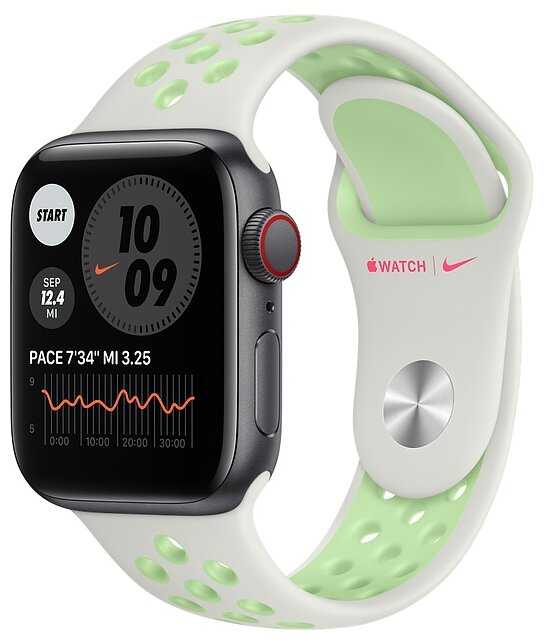 Умные часы Apple Watch SE GPS + Cellular 40мм Aluminum Case with Nike Sport Band фотография 12
