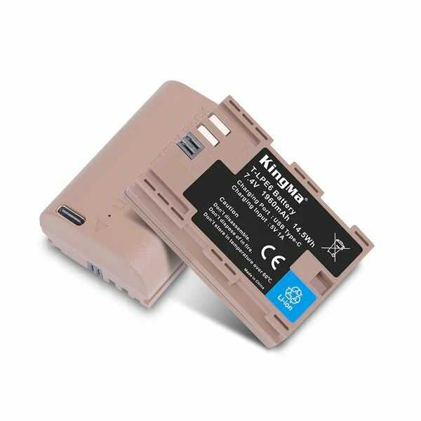 Аккумулятор KingMa LP-E6 [1960mAh] [Type-C] фотография 7