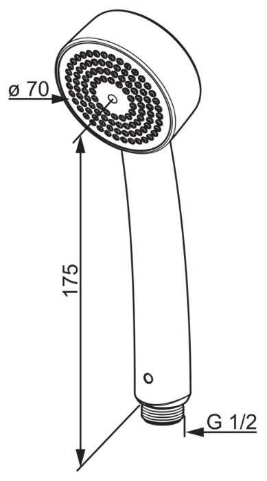 Лейка для душа Oras Apollo 252020 фотография 3