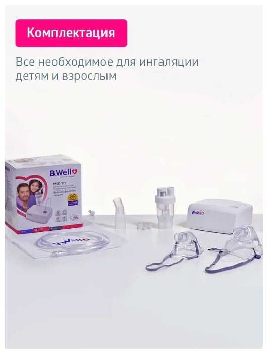 Компрессорный ингалятор (небулайзер) B.Well MED-121 фотография 3
