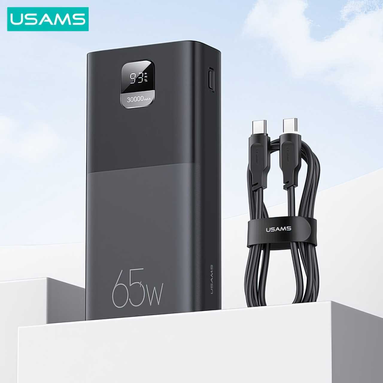 Внешний аккумулятор Usams Power Bank (30000mAh 65W) фотография 16