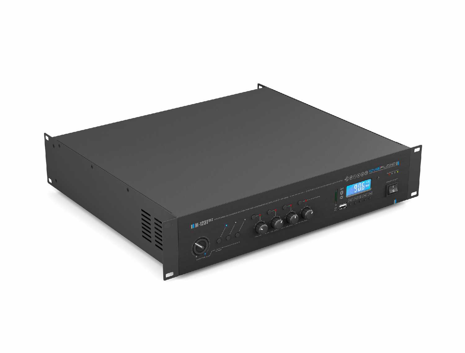 CVGAUDIO M-123Tmz профессиональный микшер-усилитель, 120W/100V, 4 зоны фотография 5