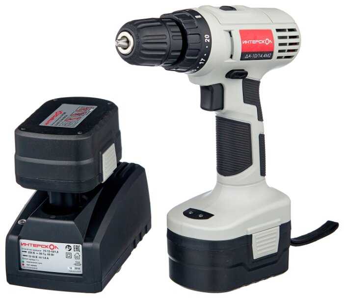 Аккумуляторная дрель-шуруповерт Интерскол ДА-10/14.4М2 217.0.2.00 фотография 1