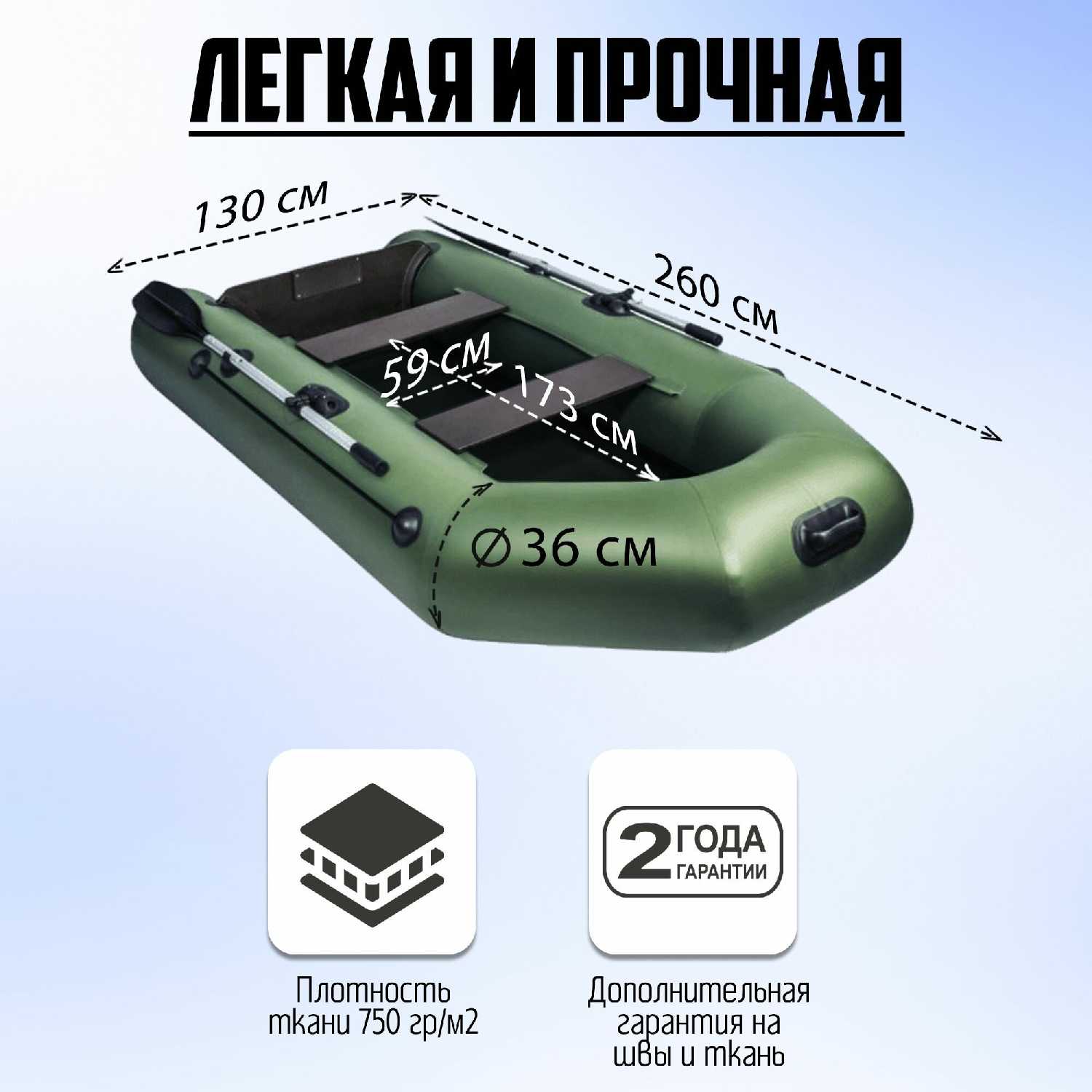 Лодка надувная Барс Барс-260 фотография 31