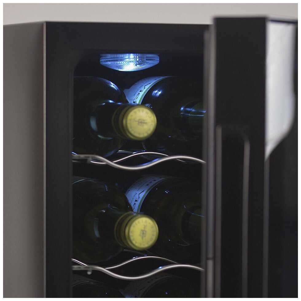 Винный шкаф Cellar Private CP012-2E термоэлектрический, двух камерный, 12 бут. фотография 4