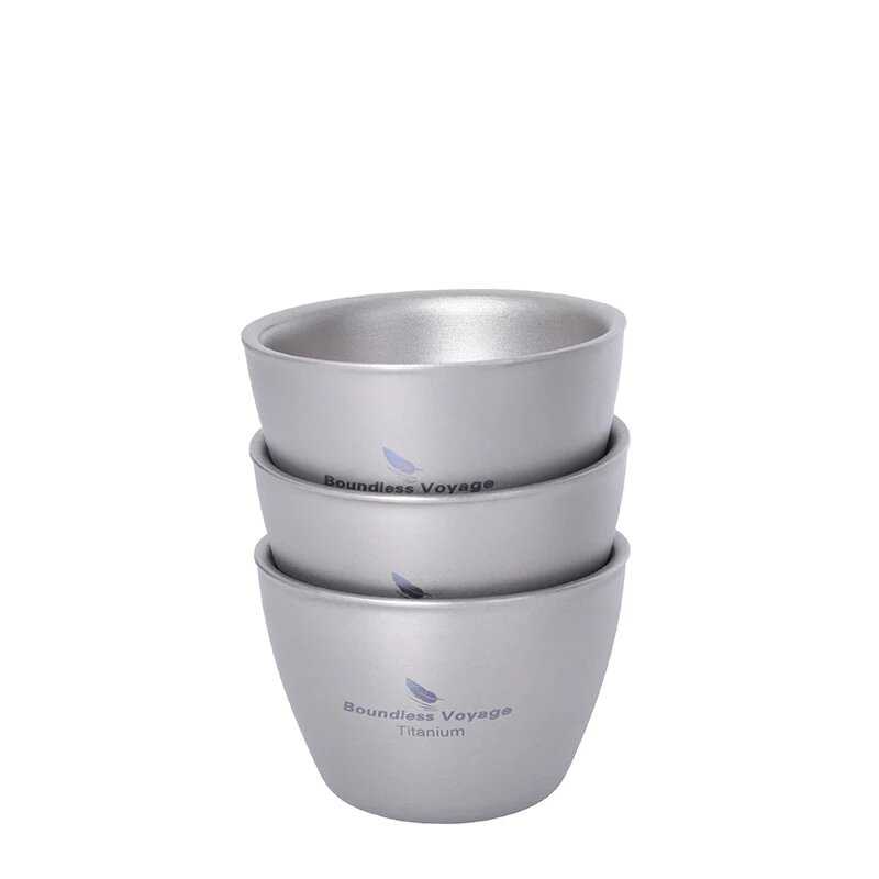 Титановая чайная чашка Boundless Voyage для кемпинга (40 мл) фотография 4