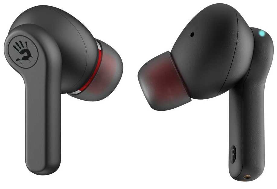 Наушники с микрофоном A4Tech Bloody M30 черный/красный вкладыши BT в ушной раковине (M30) фотография 2