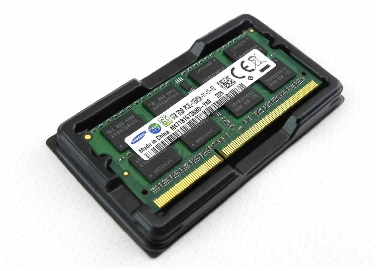 Оперативная память Samsung Basic 8 ГБ DDR3L SODIMM CL11 (M471B1G73BH0-YK0) фотография 2