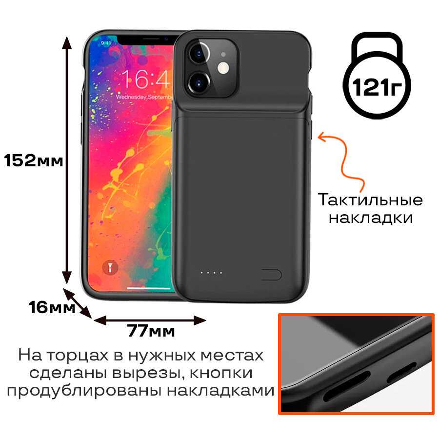 Чехол-аккумулятор InnoZone Чехол-аккумулятор для iPhone 12/12 Pro (XDL-640M) фотография 1