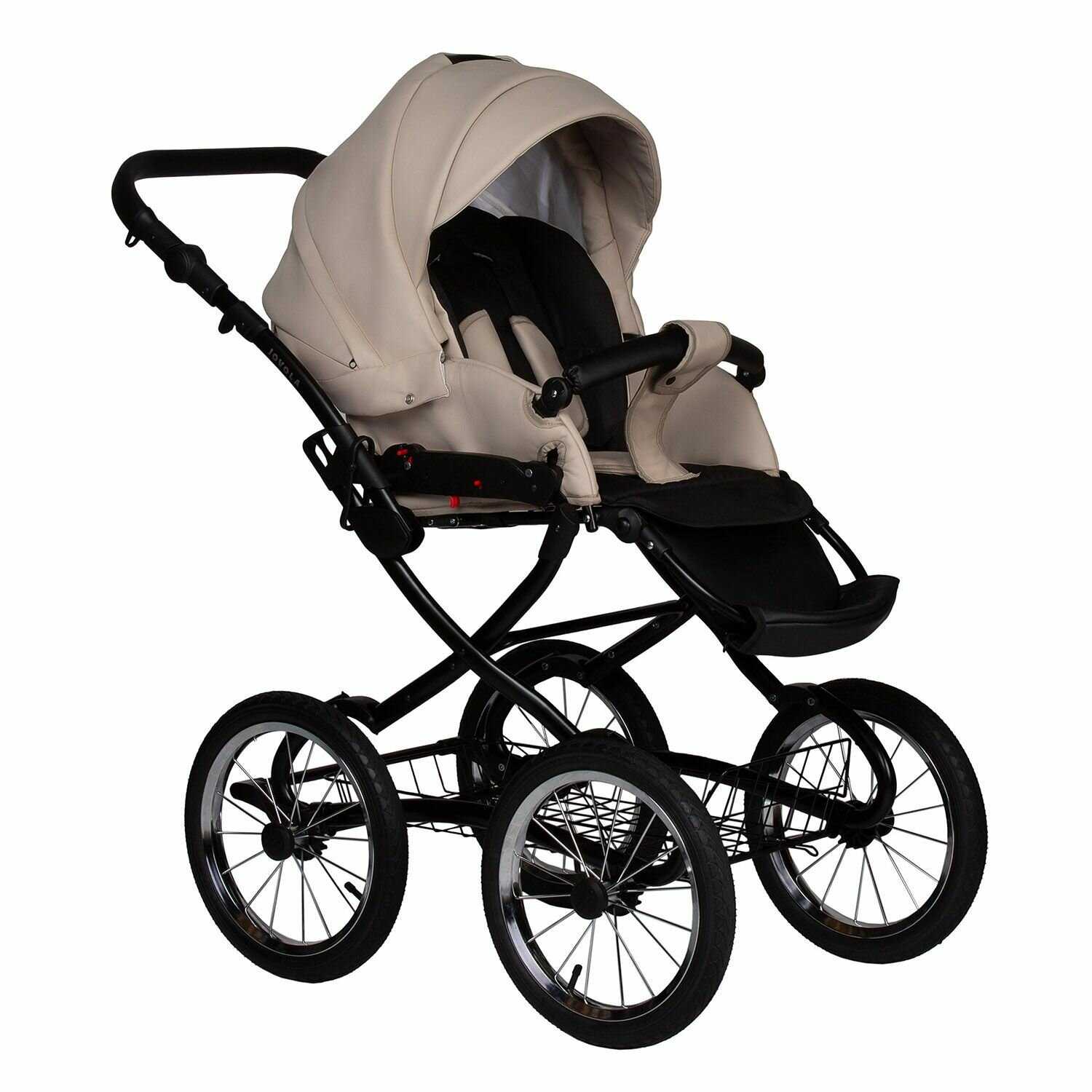 Коляска для новорожденных 2 в 1 Jovola Tessa Classic Eco Plus 14 (Te 03) фотография 30