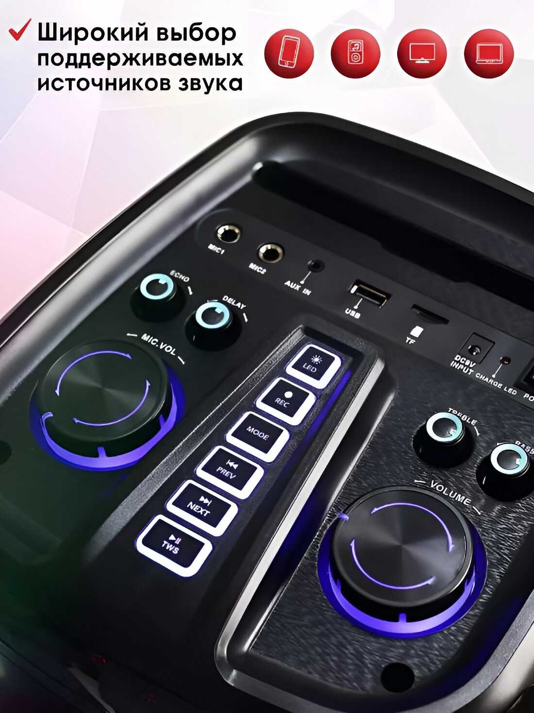 Портативная акустика Microlab PT800 фотография 3