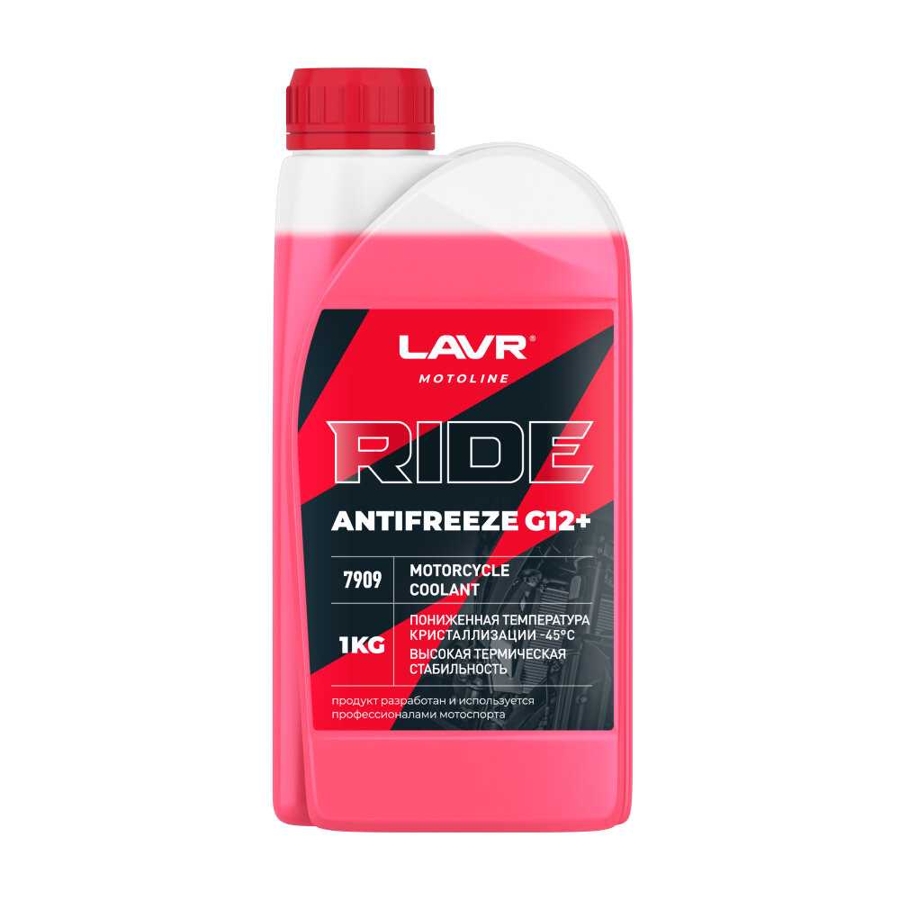 Охлаждающая жидкость LAVR MOTOLINE Antifreeze G12+ RIDE (1 л)