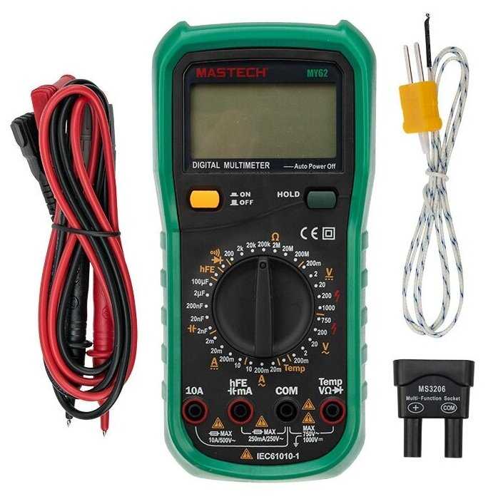 Мультиметр цифровой универсальный Mastech MY62 фотография 2