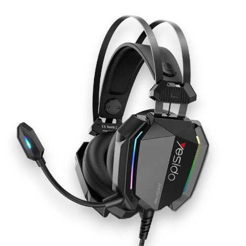Игровые накладные наушники с микрофоном Yesido EK03 Game Headset фотография 3