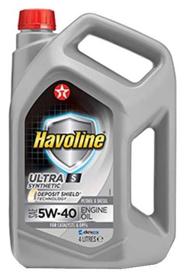 Синтетическое моторное масло TEXACO Havoline Ultra S 5W-40