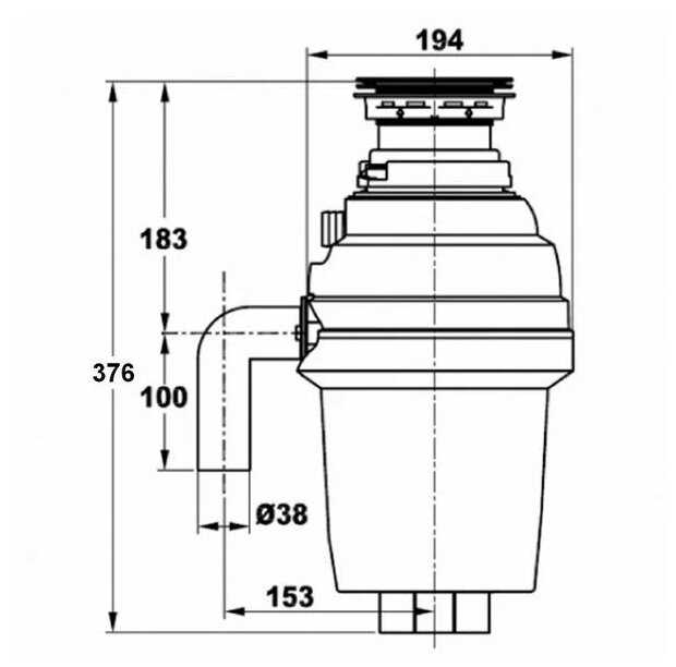 Измельчитель Пищевых Отходов Zorg ZR-56D фотография 4