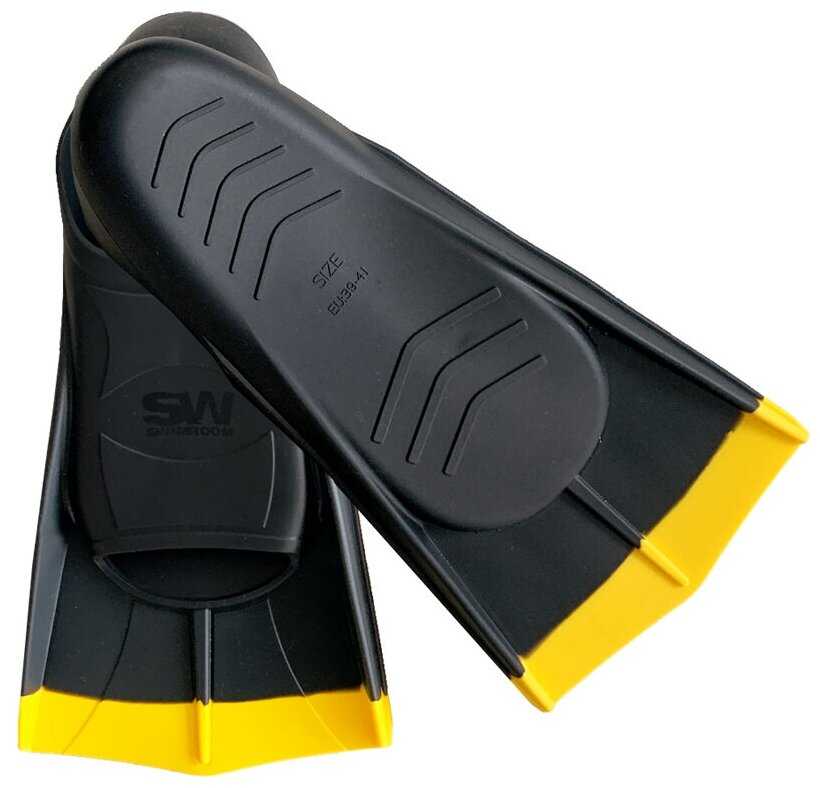 Силиконовые короткие ласты для плавания / бассейна SwimRoom Short Fins фотография 3