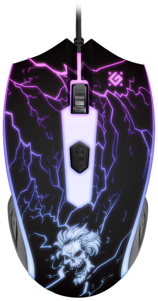 Проводная игровая мышь Defender Thunderbolt GM-925 4 кнопки,1200-7200dpi фотография 1