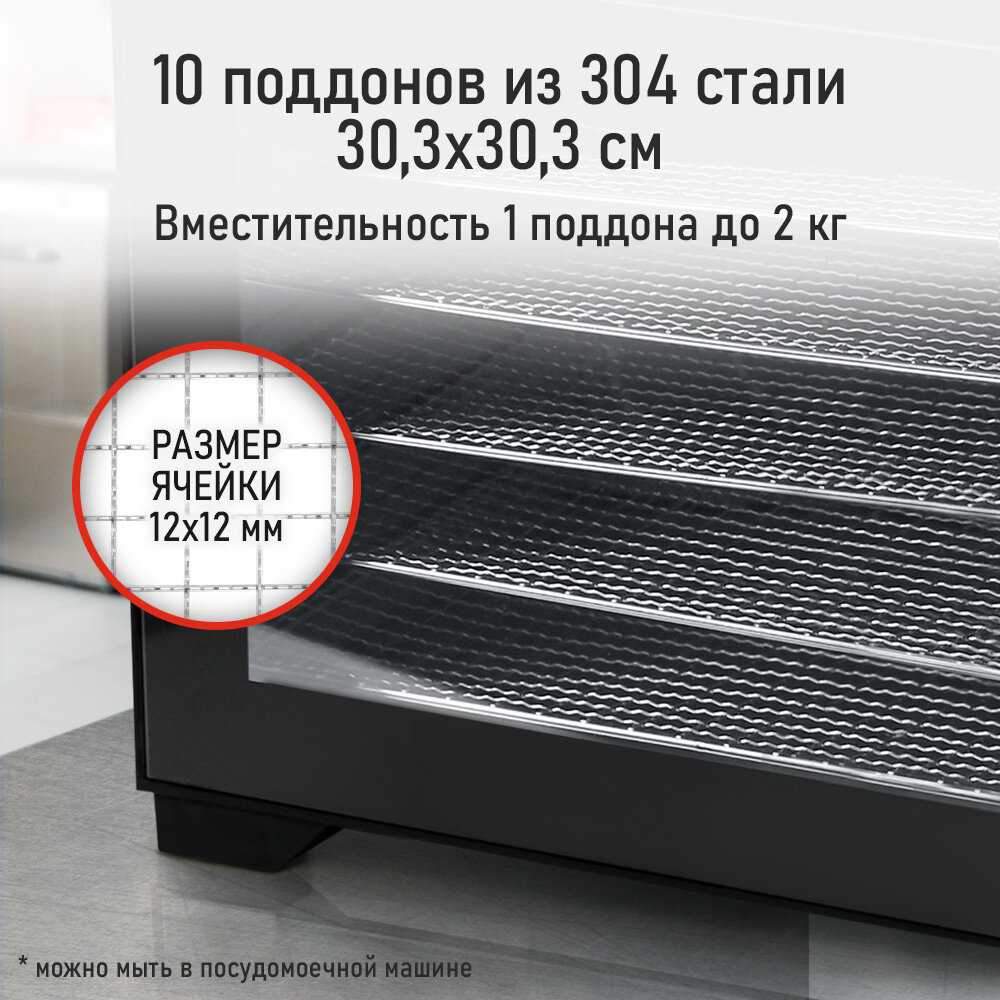 Сушилка для фруктов, овощей CHEF PRO Сушилка для фруктов и овощей (CF-FD805A) фотография 11