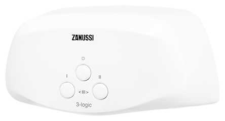 Проточный электрический водонагреватель Zanussi 3-logic 5,5 S, душ фотография 1