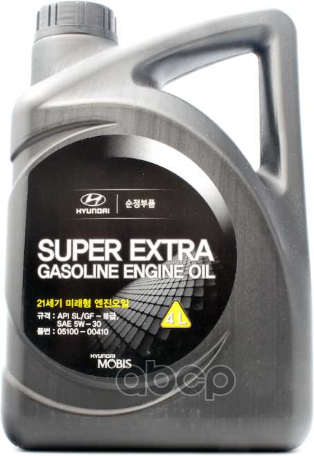 Масло моторное Hyundai/Kia Super Extra SN/GF-3 (0510000410) фотография 15