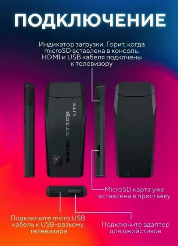 Портативная игровая приставка Game Stick Lite (32 ГБ) фотография 19
