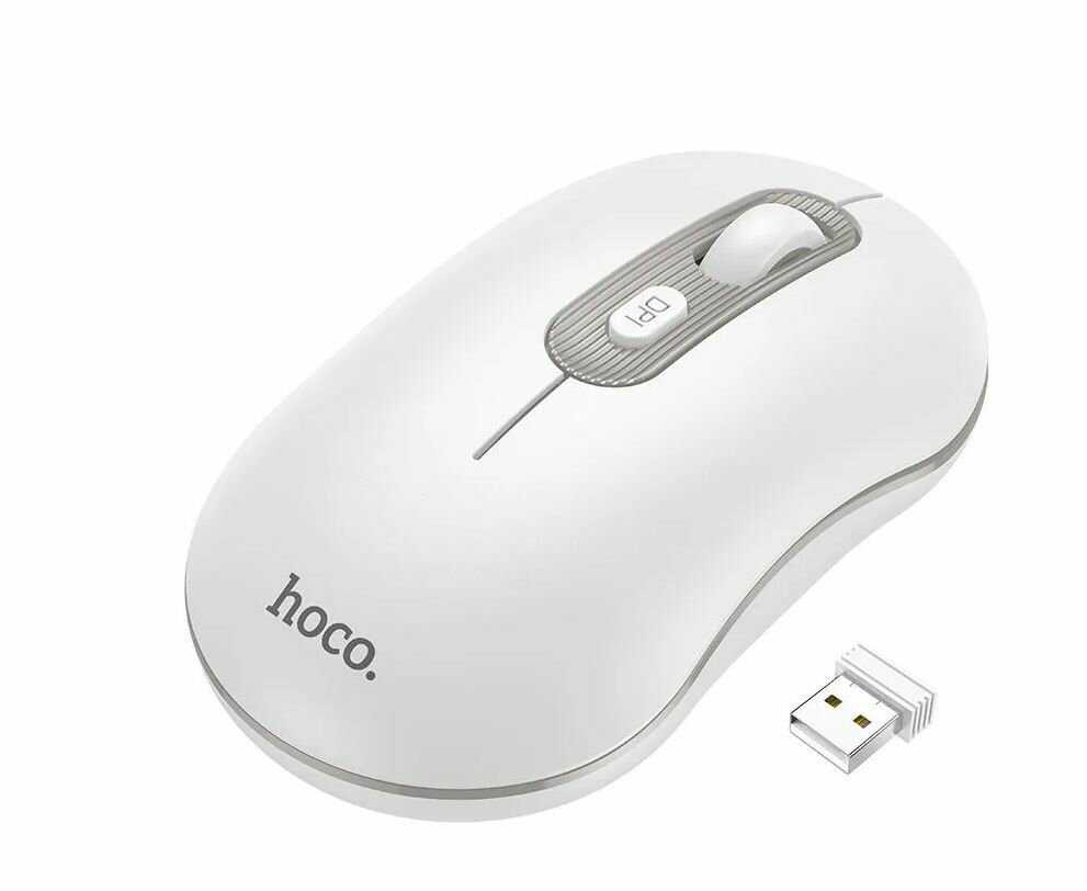 Мышь беспроводная Hoco GM21 Platinum (1000/1200/1600 dpi) фотография 24