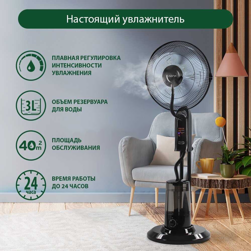 Напольный вентилятор MARTA MT-FN2550 фотография 31