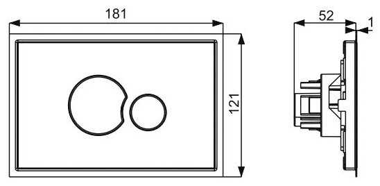 Кнопка смыва SANIT SG706 16.719.81..0000 фотография 1